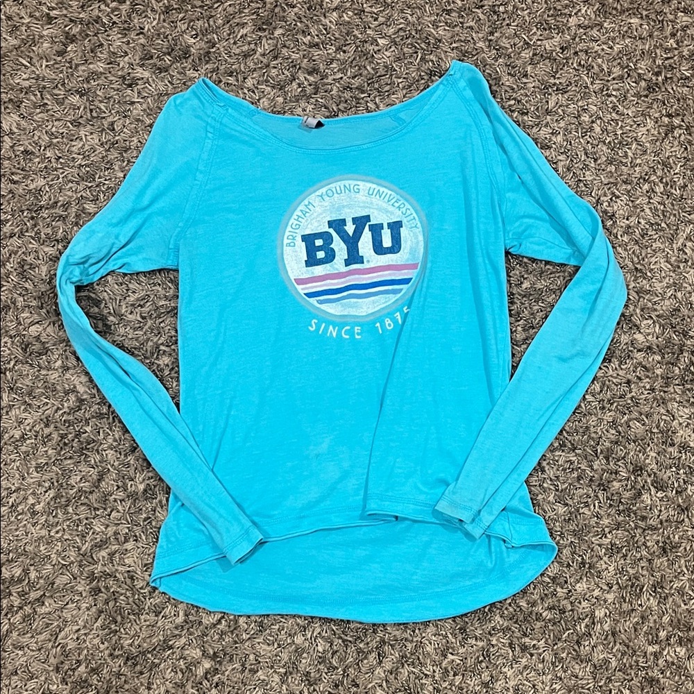 BYU Women's Turquoise Long Sleeve Tee
